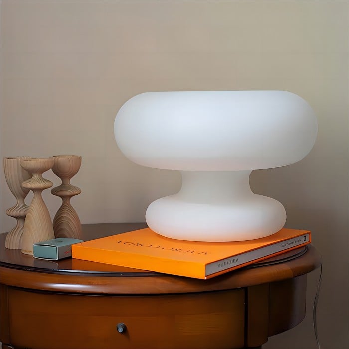 Olivier Glass Donut Bauhaus Table Lamp