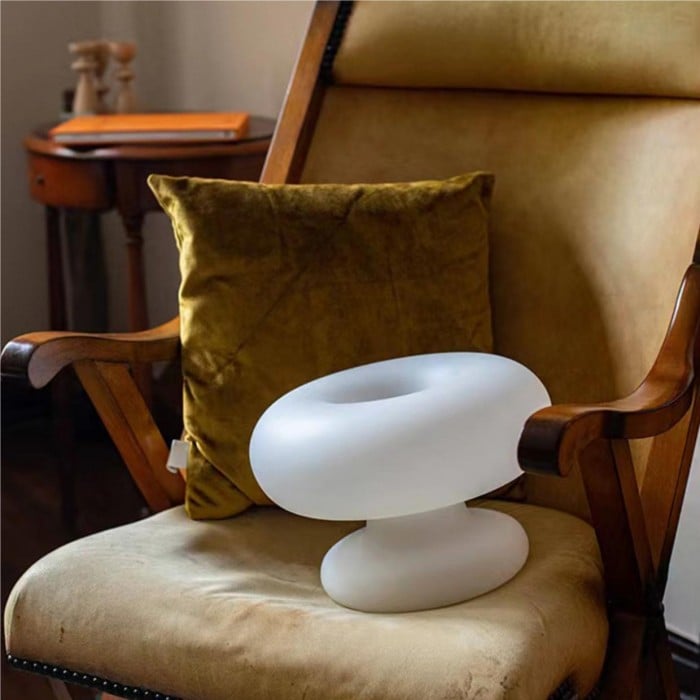 Olivier Glass Donut Bauhaus Table Lamp