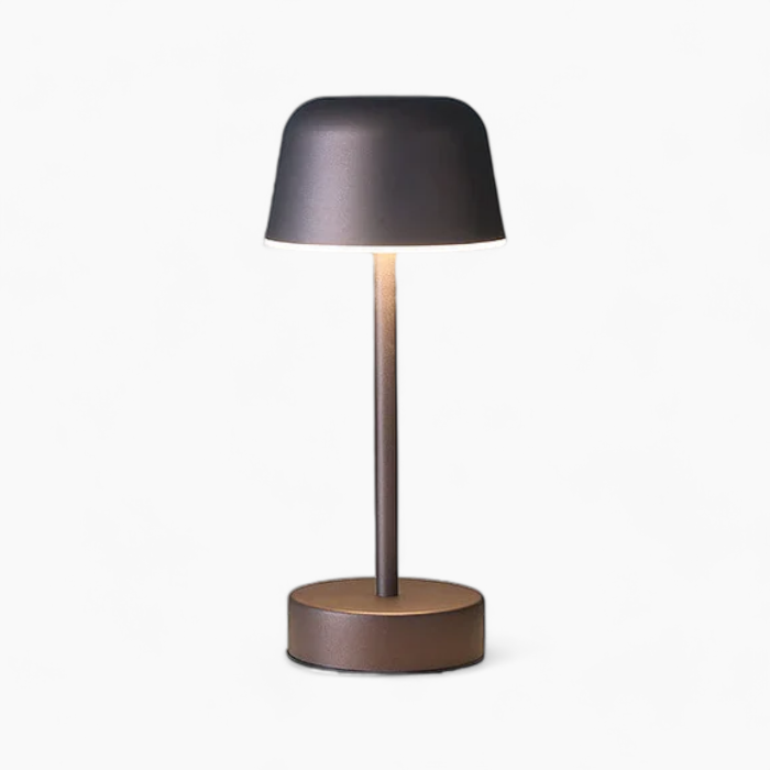 Rechargeable Wireless Portable Iron Table Lamp with Dimmable Lighting