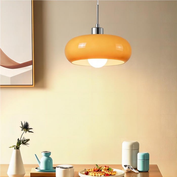 Celeste Retro Bauhaus Glass Pendant Lamp