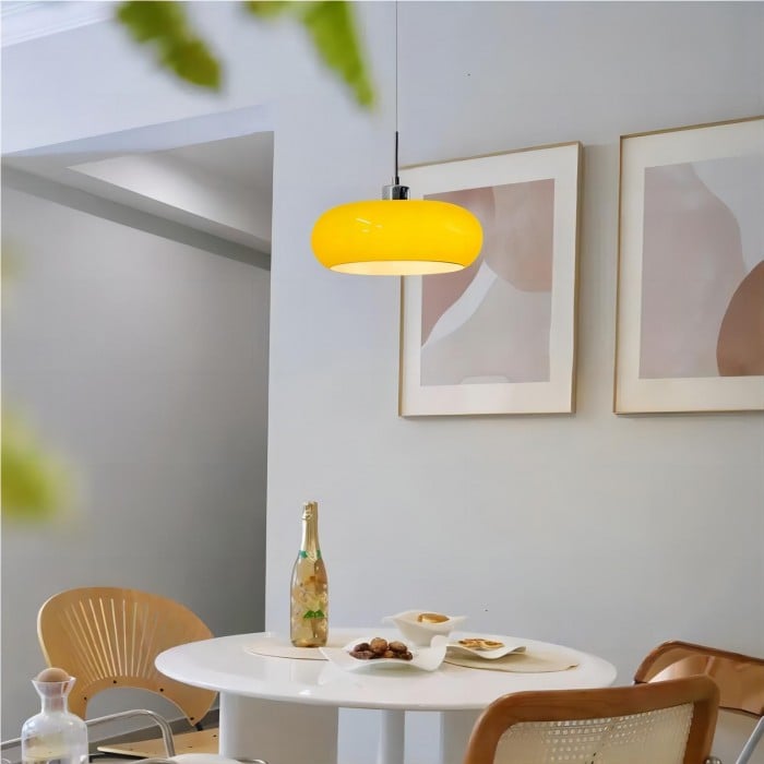 Celeste Retro Bauhaus Glass Pendant Lamp
