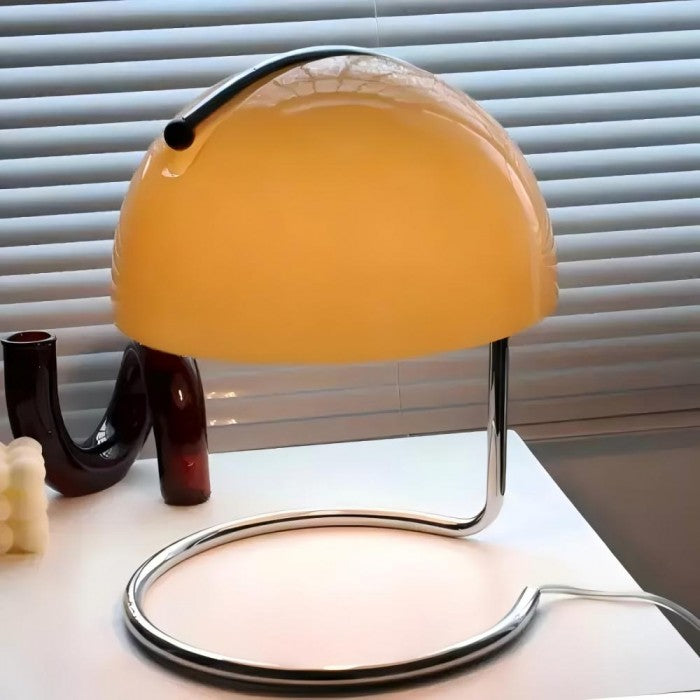 Theo Bauhaus Pudding Glass Table Lamp