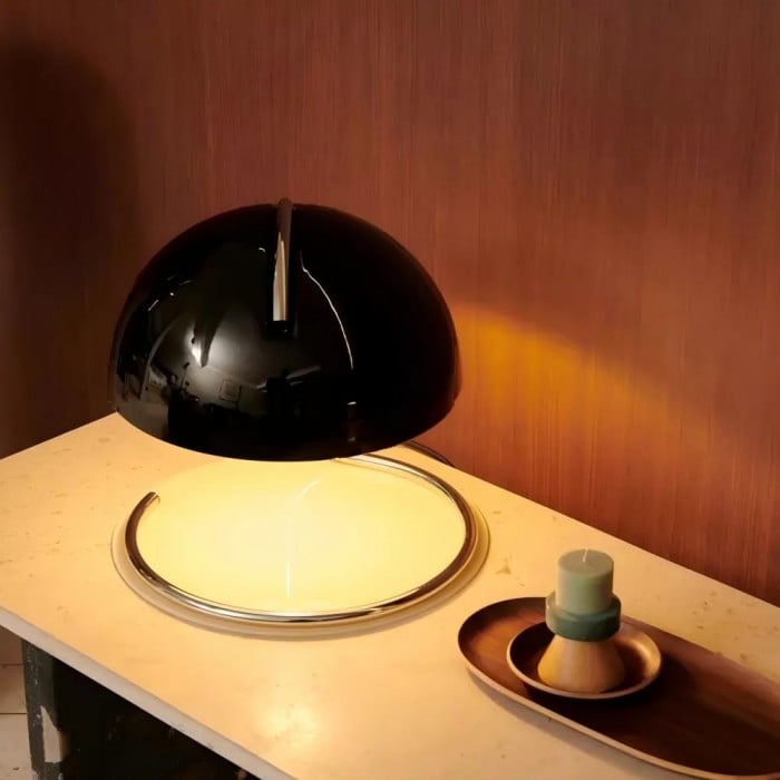 Theo Bauhaus Pudding Glass Table Lamp