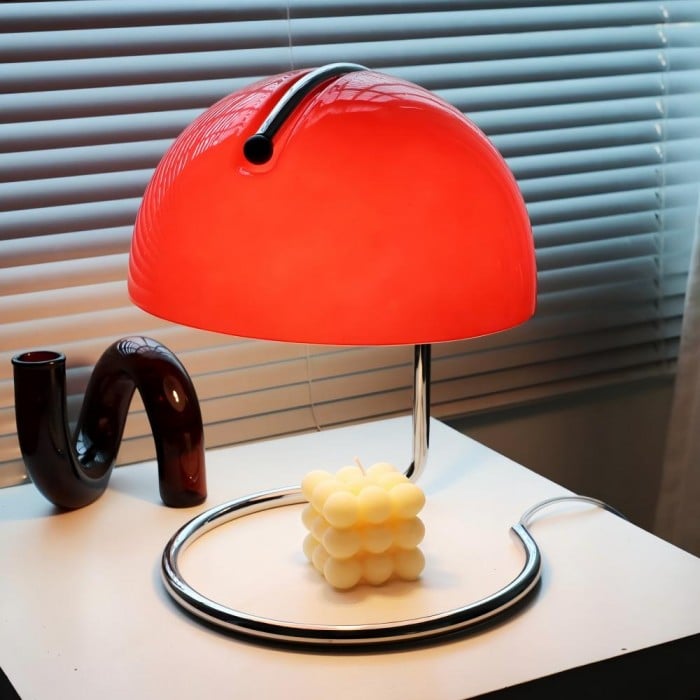 Theo Bauhaus Pudding Glass Table Lamp