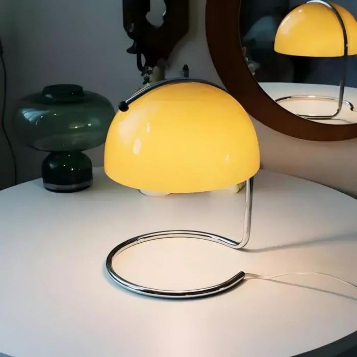 Theo Bauhaus Pudding Glass Table Lamp