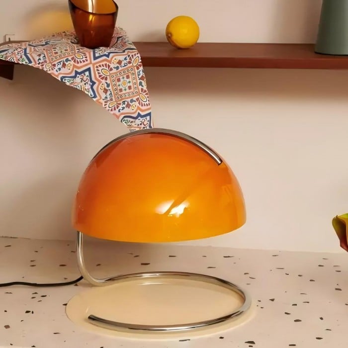 Theo Bauhaus Pudding Glass Table Lamp