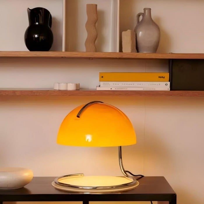 Theo Bauhaus Pudding Glass Table Lamp