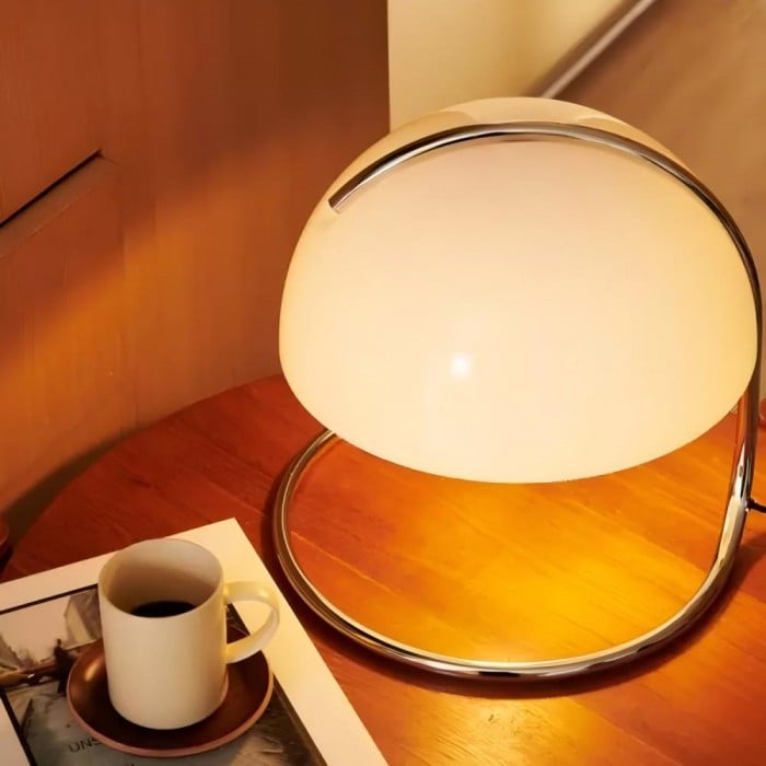 Theo Bauhaus Pudding Glass Table Lamp