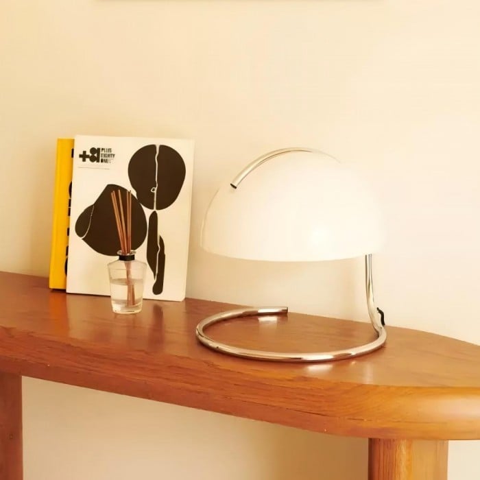 Theo Bauhaus Pudding Glass Table Lamp