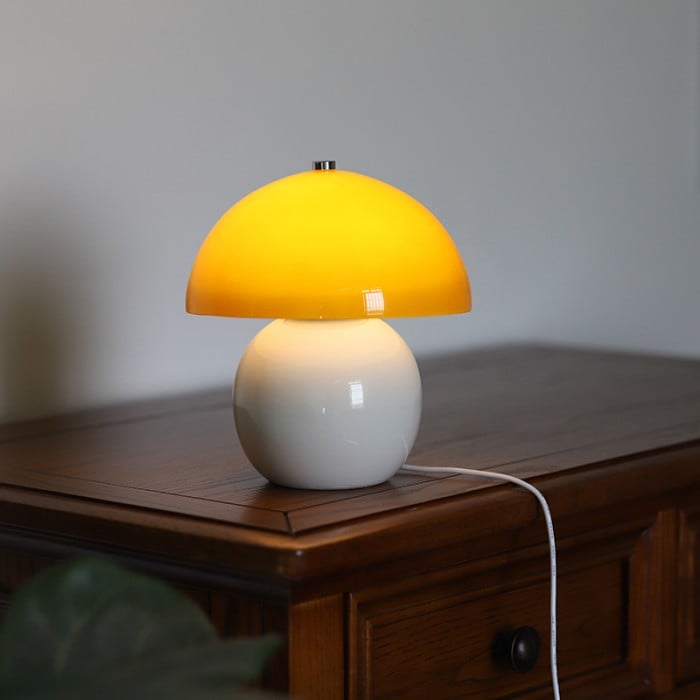 Emilia Mushroom Ceramic Table Lamp