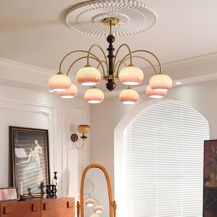 Julian Bauhaus Persimmon Chandelier