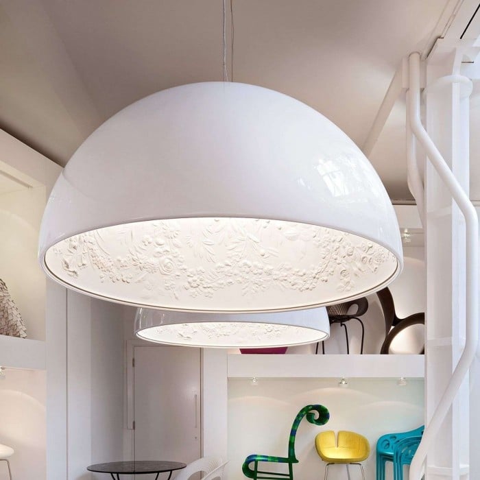 Nicolas White Plaster Pendant Light