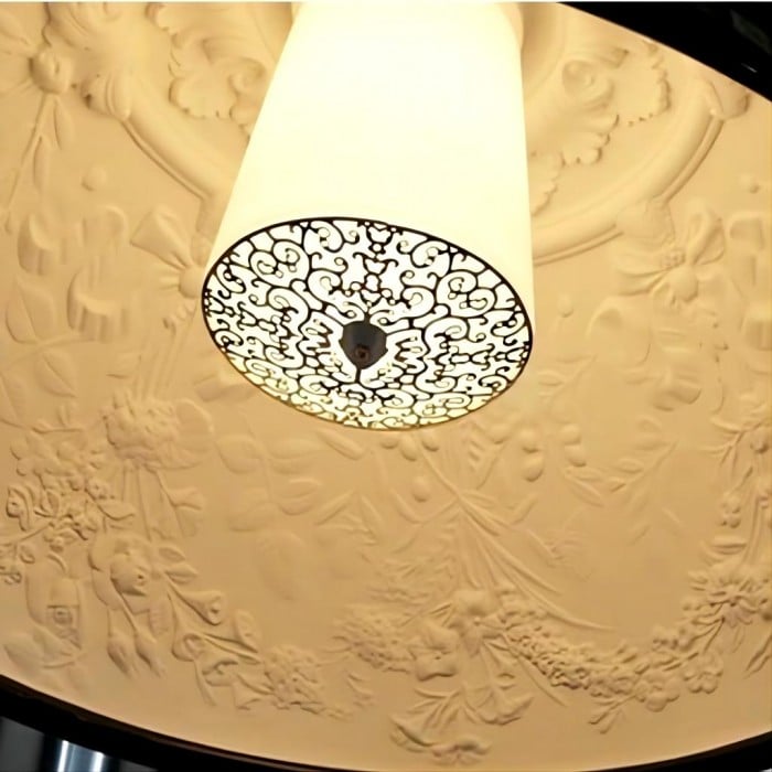 Nicolas White Plaster Pendant Light