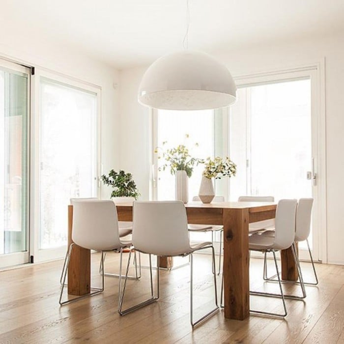 Nicolas White Plaster Pendant Light