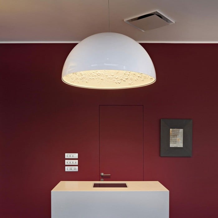 Nicolas White Plaster Pendant Light
