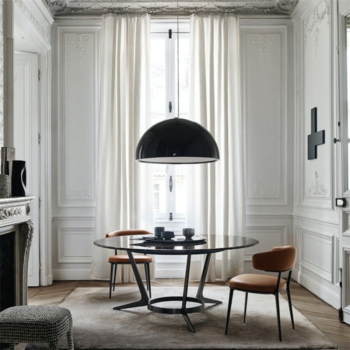 Nicolas White Plaster Pendant Light