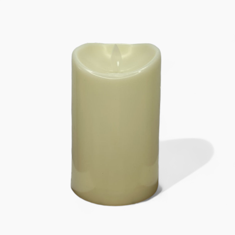 Battery-Operated Flameless LED Block Candles – Safe, Decorative, and Realistic Flickering Effect – Ideal for Living Room, Kitchen, and Bedroom