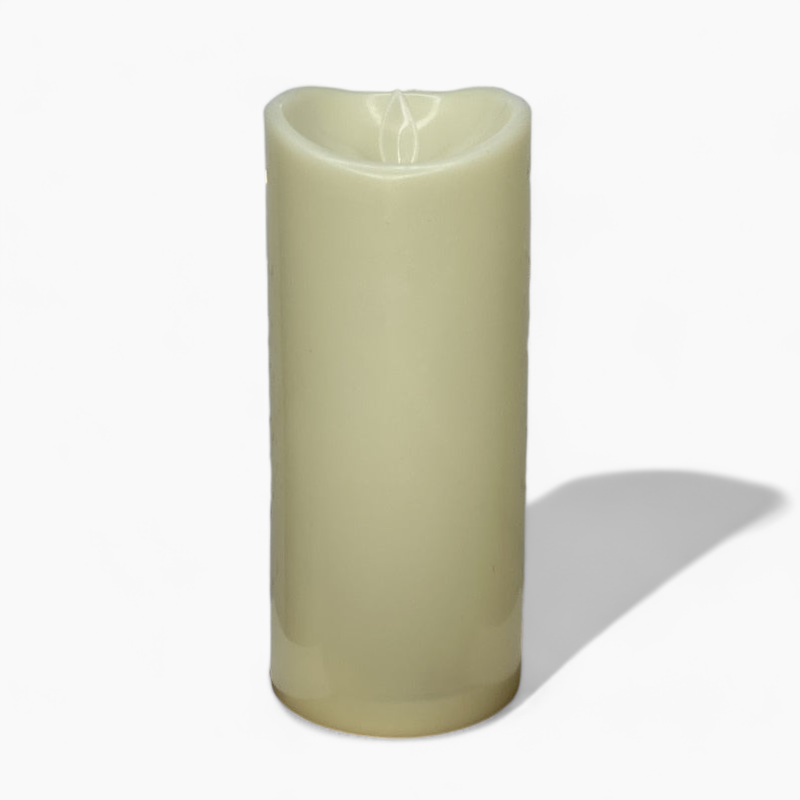 Battery-Operated Flameless LED Block Candles – Safe, Decorative, and Realistic Flickering Effect – Ideal for Living Room, Kitchen, and Bedroom