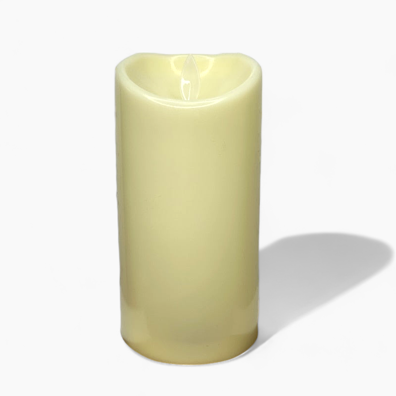 Battery-Operated Flameless LED Block Candles – Safe, Decorative, and Realistic Flickering Effect – Ideal for Living Room, Kitchen, and Bedroom