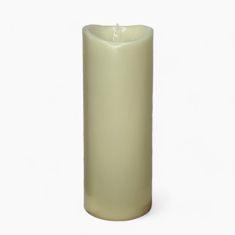 Battery-Operated Flameless LED Block Candles – Safe, Decorative, and Realistic Flickering Effect – Ideal for Living Room, Kitchen, and Bedroom