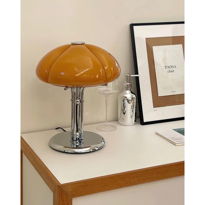 Porto Bauhaus Mushroom Glass Table Lamp