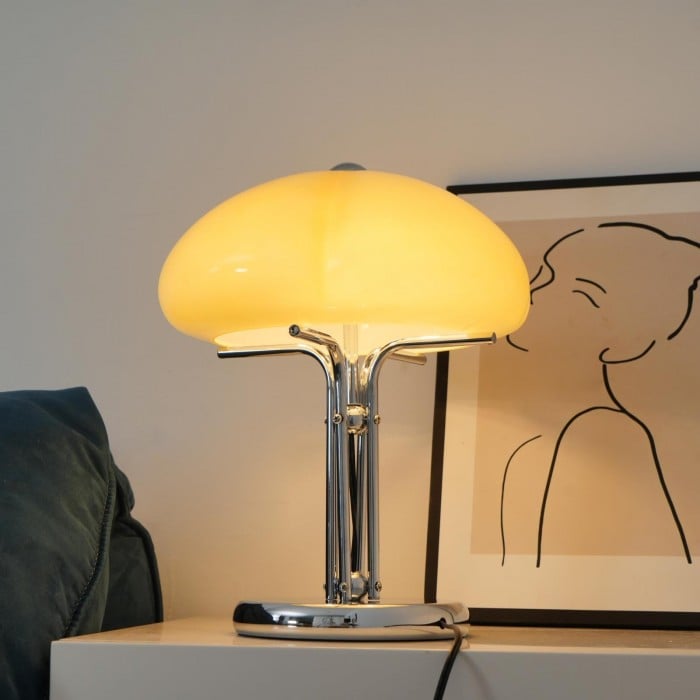 Porto Bauhaus Mushroom Glass Table Lamp