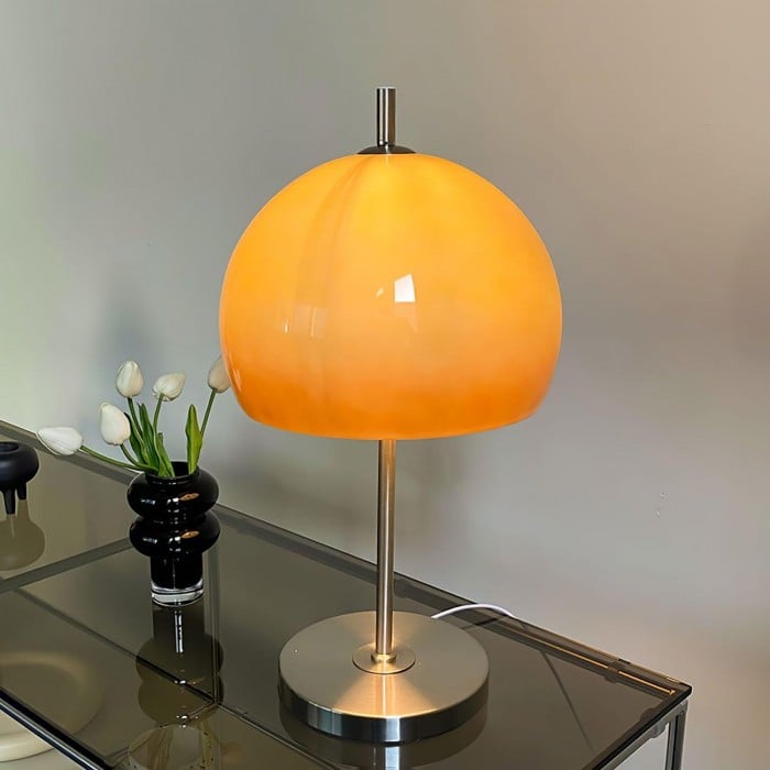 Porto Bauhaus Mushroom Glass Table Lamp