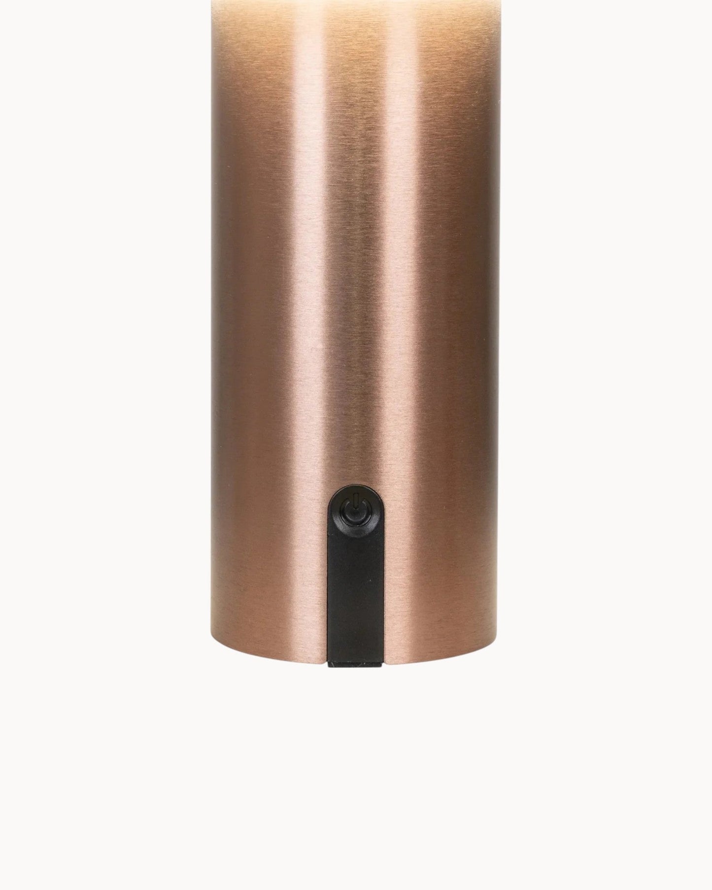 Soham Rechargeable LED Table Lamp – White and Copper Metal Design