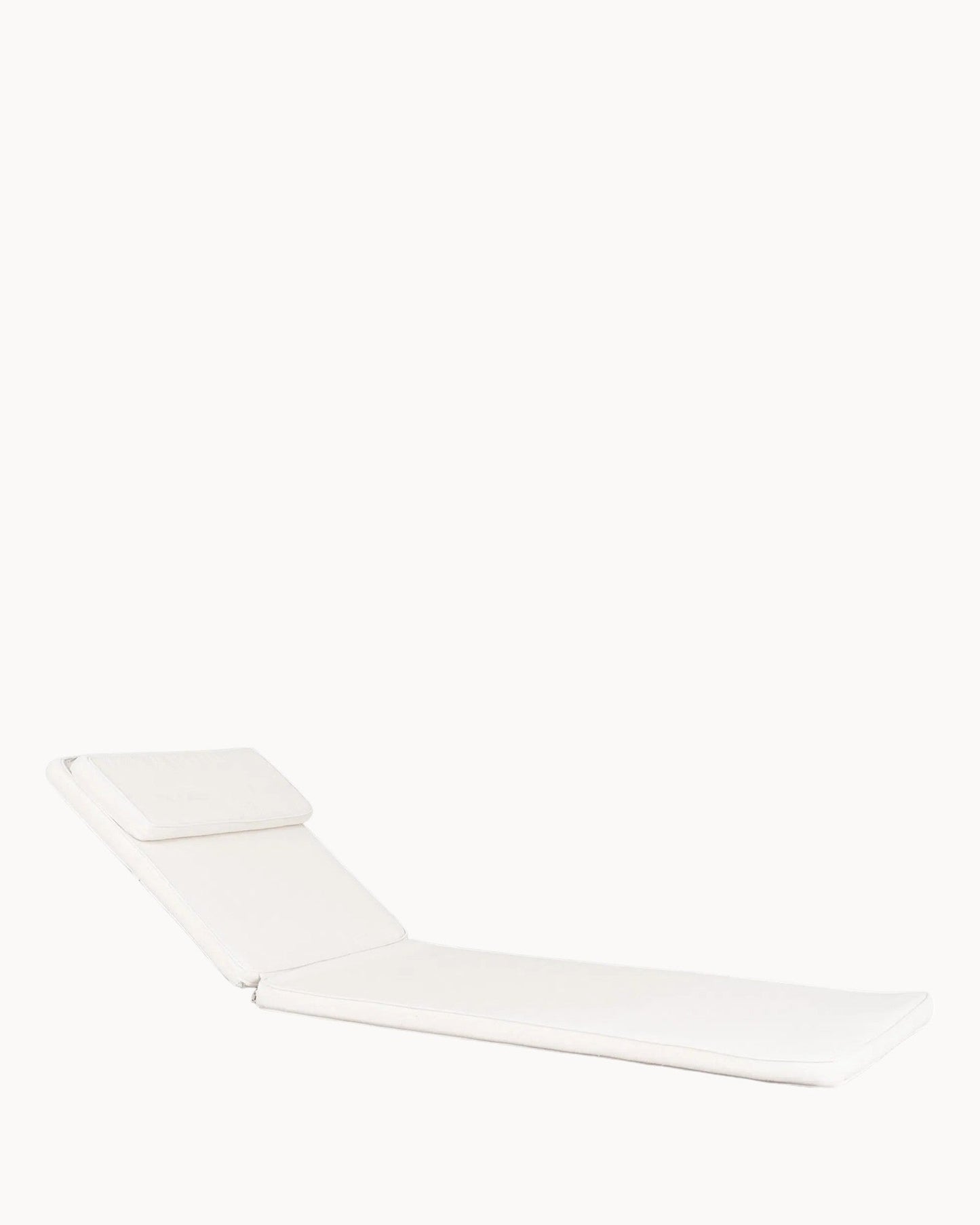 Andorra White Cotton Sun Lounger Cushion - 200x62 cm